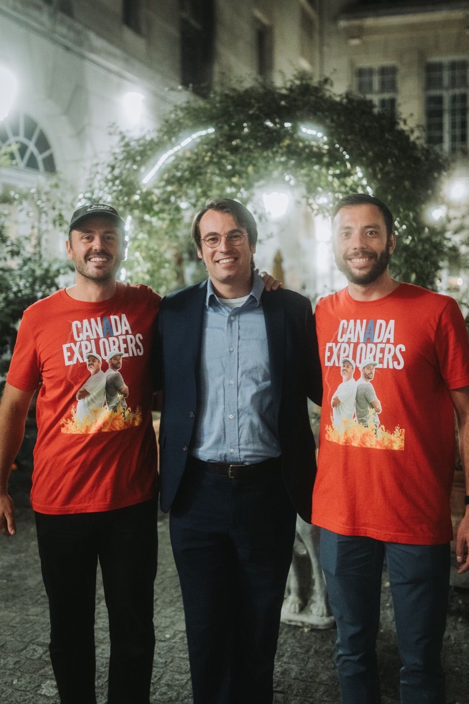 Soirée tournée en extérieur