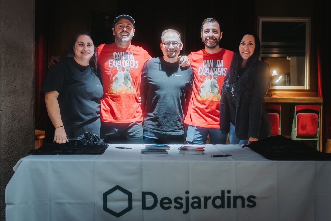 Stand Desjardins et l'équipe Canada Explorers